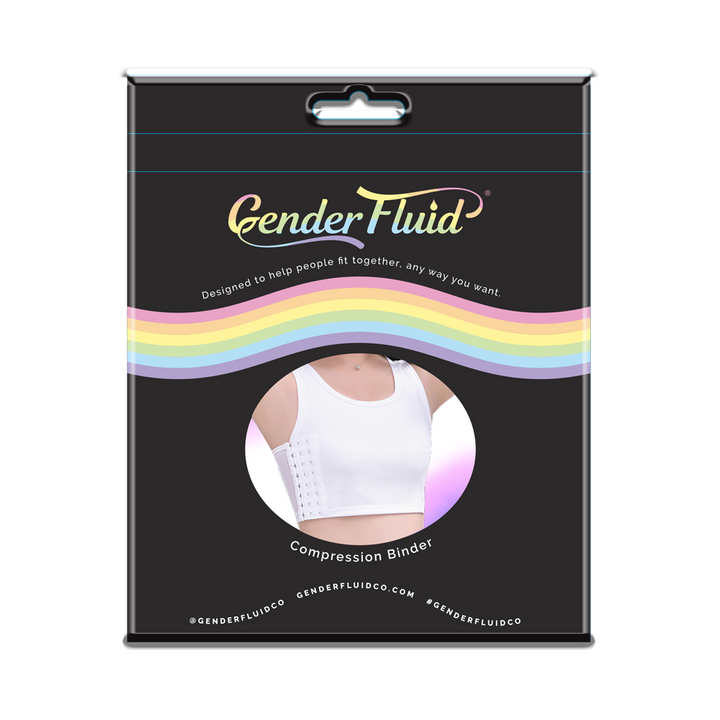 Gender Fluid Chest Binder White- 3XLarge