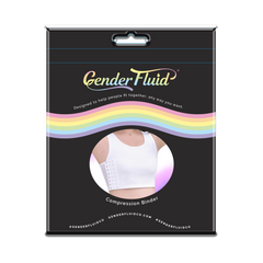 Gender Fluid Chest Binder White- 2XLarge