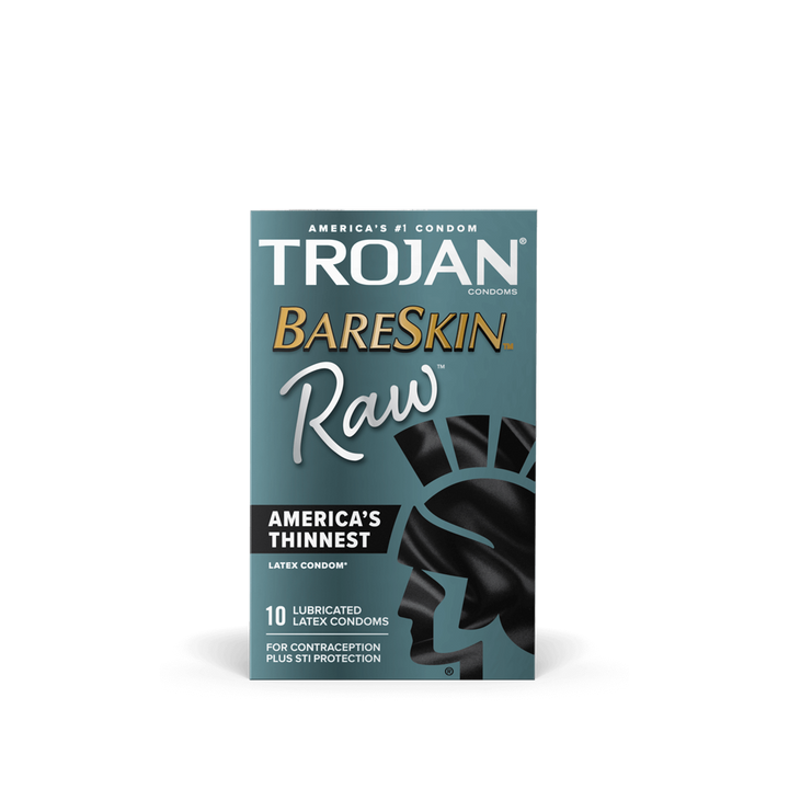 Trojan Bareskin Raw Condoms - 10pk