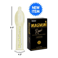 Trojan Magnum Raw Condoms - 10pk