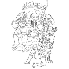 Who Smokes Weed Colouring Book