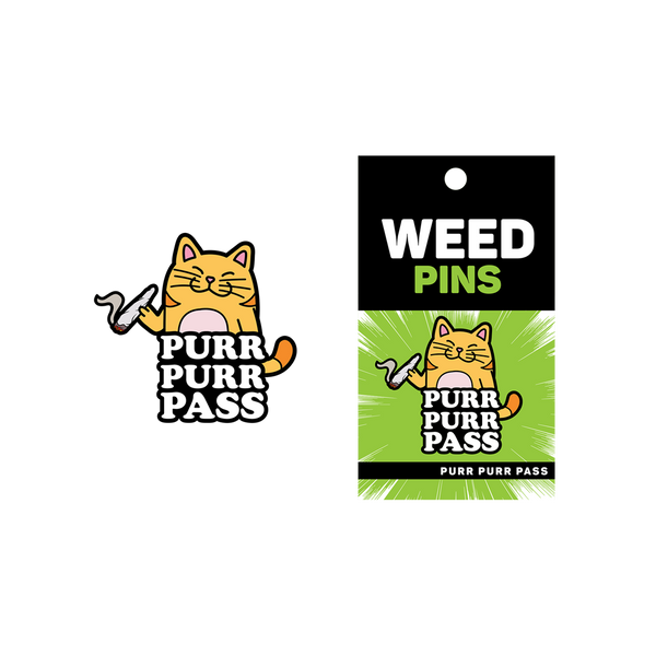 Enamel Pin: Purr Purr Pass