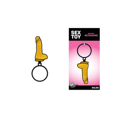 Gold Glitter Dildo Keychain *