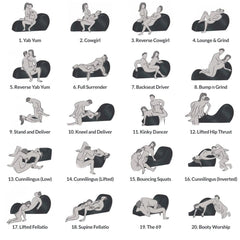 Kinky Couch Sex Chaise Lounge w Pillows