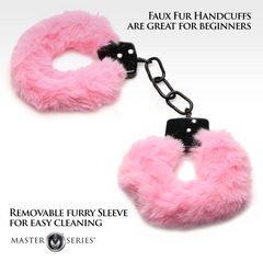 Cuffed in Fur Furry Handcuffs - Pink