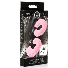 Cuffed in Fur Furry Handcuffs - Pink