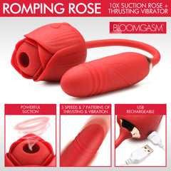 XR Romping Rose suction vibrator, view 2