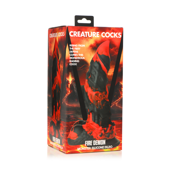 Fire Demon Monster Silicone Dildo