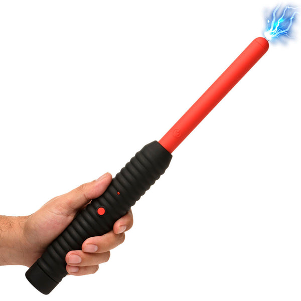 Master Series Spark Rod Zapping Wand – Red/Black – red and black e-stim zapping wand with metal tip
