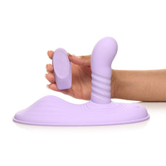 XR Thrust 'N' Grind Thrusting Grinding Pad Vibrator with Remote – purple silicone pad with thrusting shaft