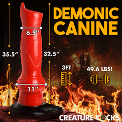 Hell-Hound Canine Penis GIANT 3' Dildo