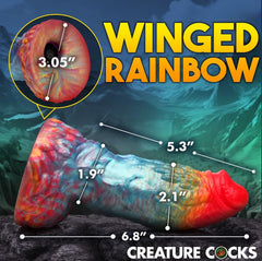 Creature Cocks Rainbow Phoenix vibrating dildo, view 3