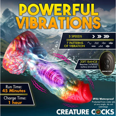Creature Cocks Rainbow Phoenix vibrating dildo, view 7