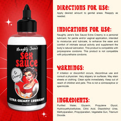 Naughty Jane's Sex Sauce Extra Creamy 8 oz, view 5