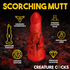 Creature Cocks Fire Hound dildo, view 2