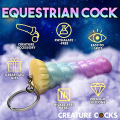 Creature Cocks Mystique Unicorn keychain, view 2