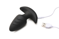 XR Rotating Vibrating Silicone Butt Plug with Remote, view 12