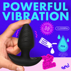 XR rotating vibrating butt plug, view 5