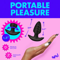XR rotating vibrating butt plug, view 3
