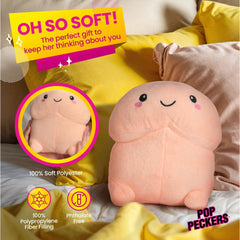 Chibi Happy Peckers Pillow Small, view 4