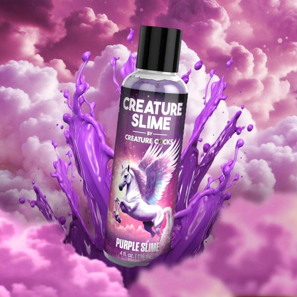 Creature Cocks Creature Slime Purple Water-Based Lube – 4 oz bottle of purple unscented lube