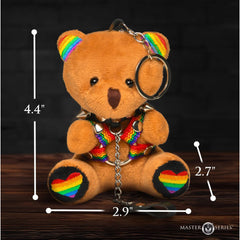 XR Pride Teddy Bear keychain, view 2