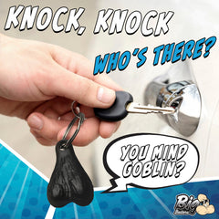 XR Big Nuts Black Keychain, view 6