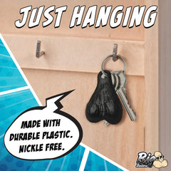 XR Big Nuts Black Keychain, view 7