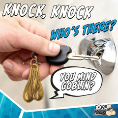 XR Big Nuts Brass Keychain, view 4