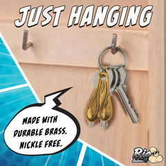 XR Big Nuts Brass Keychain, view 5