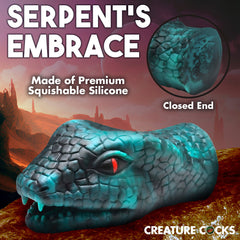 Creature Cocks Serpentine stroker in green, view 10