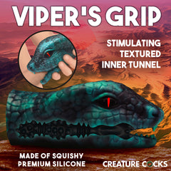 Creature Cocks Serpentine stroker in green, view 2