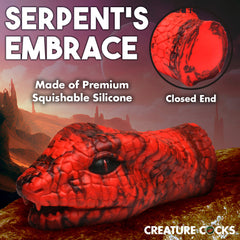Creature Cocks Serpentine stroker in red, view 2