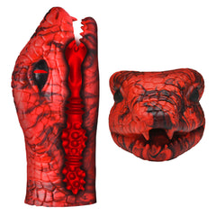Creature Cocks Serpentine stroker in red, view 4