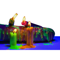 UV blacklight drip candles, view 5