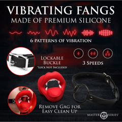 XR Vampire vibrating gag, view 3