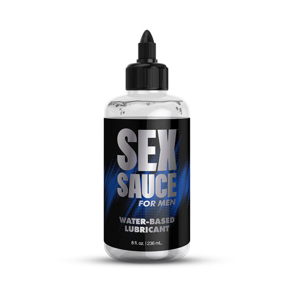 XR Sex Sauce for Men Water-Based Lube – 8 oz – 8 oz bottle of clear, unscented water-based lube