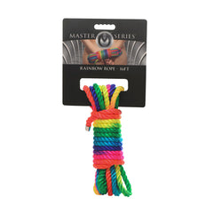 Master Series rainbow shibari rope 16 ft, view 7