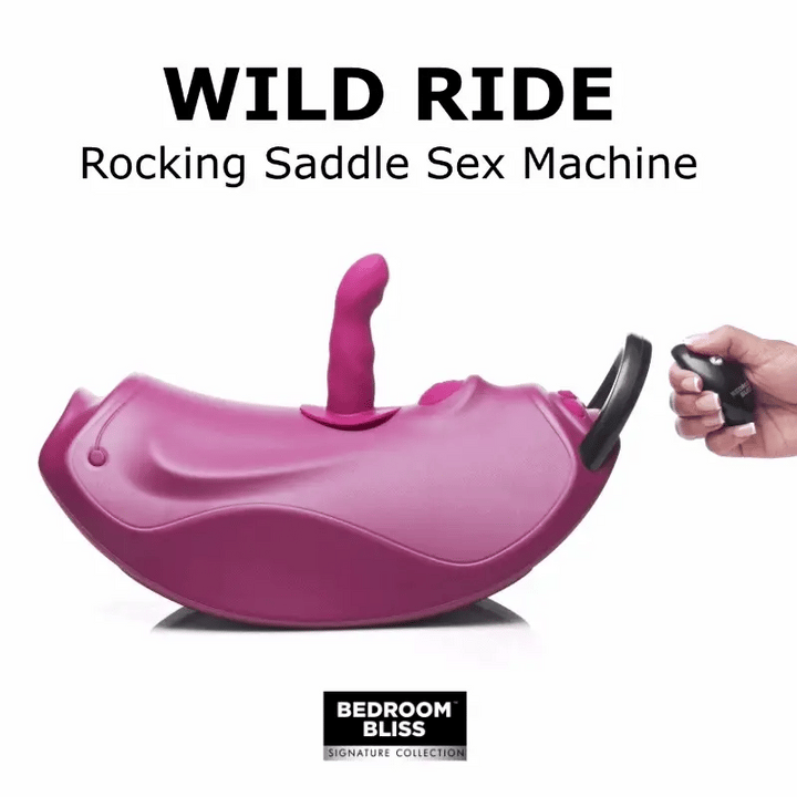 XR Wild Ride Rocking Saddle Sex Machine – purple rocking saddle with silicone attachment