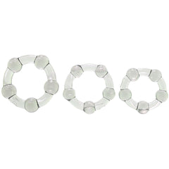 Zero Toler-Three Amigos Beaded Rings 3pc