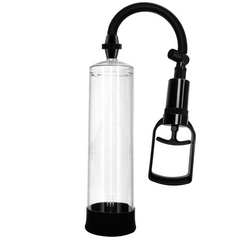 Adam & Eve Starter Pump clear cylinder with black hand pump and flexible hose