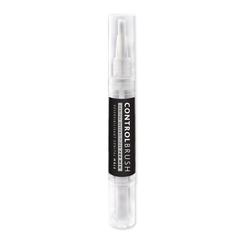 Adore U Höm Control Brush twist-pen design with black label and fine brush tip, upright view