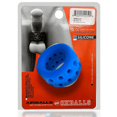 Airballs ball stretcher back of packaging showing size reference and barcode label