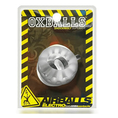Airballs Electro ball stretcher in retail packaging showing electro contact details on label