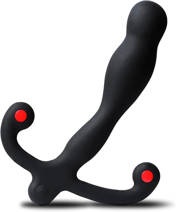 Aneros Eupho Syn V silicone prostate massager showing ergonomic curved shape and red tips