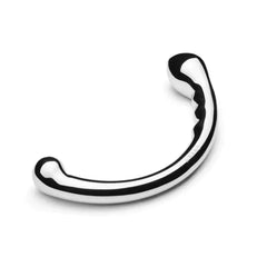 Angled close-up of Le Wand Hoop highlighting the larger tapered end and curved shaft