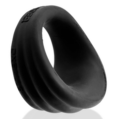 Angled side view of Expander cockring showing ribbed exterior texture detail