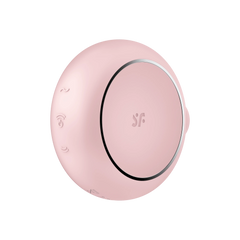 Angled side view of rose Pro To Go 3 highlighting control buttons and metallic accent ring