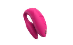 Angled view of We-Vibe Chorus Pro couples vibrator showing control buttons and dual-arm design