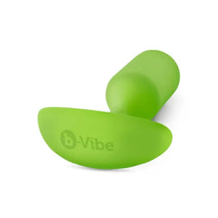 b-Vibe Snug Plug 3 lying on its side revealing branded flexible anchor base design